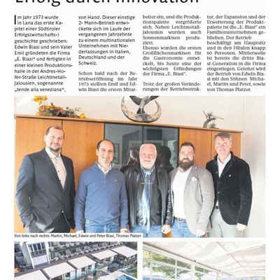 Südtiroler Vorzeigebetriebe 2017