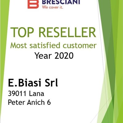 Diploma - Bresciani: Clienti più soddisfatti 2020