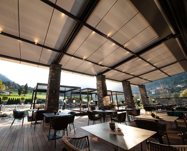 Allwettermarkisen in der Gastronomie